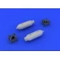 US 250lb bombs (2 pcs), 1/48 - Eduard Accessories 648086