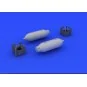 US 250lb bombs (2 pcs), 1/48 - Eduard Accessories 648086