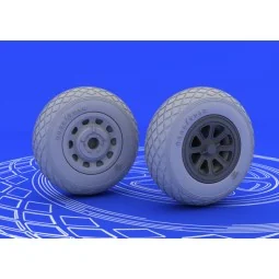 P-51 wheels, 1/48 - Eduard Accessories 648092