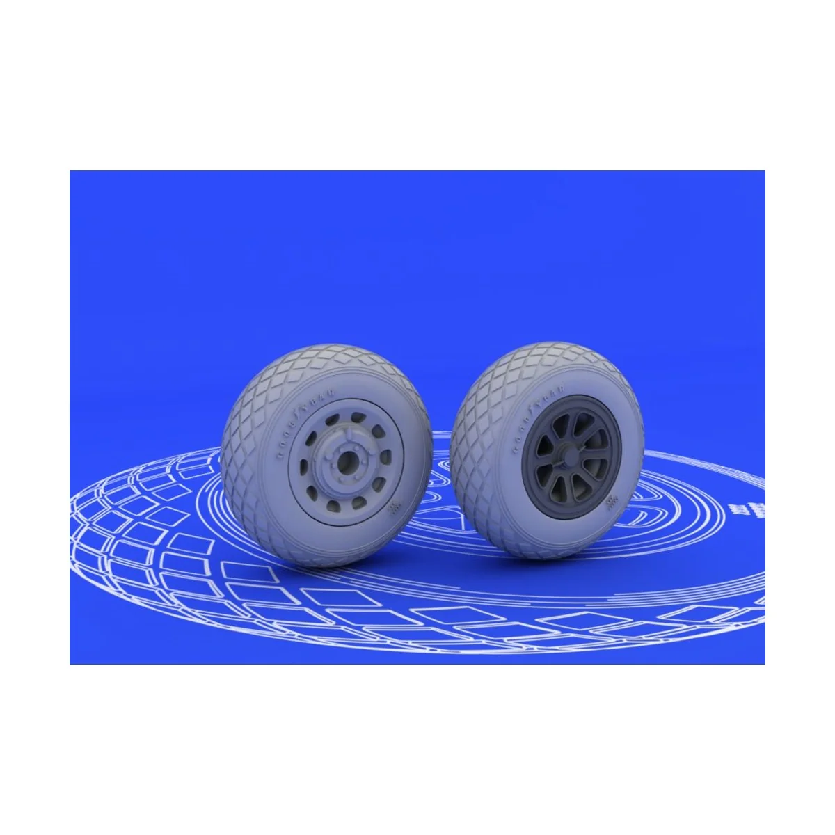 P-51 wheels, 1/48 - Eduard Accessories 648092