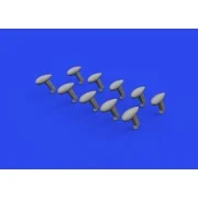 Bf 109 balance weights PRINT 1/72 EDUARD, 1/72 - Eduard Accessories...