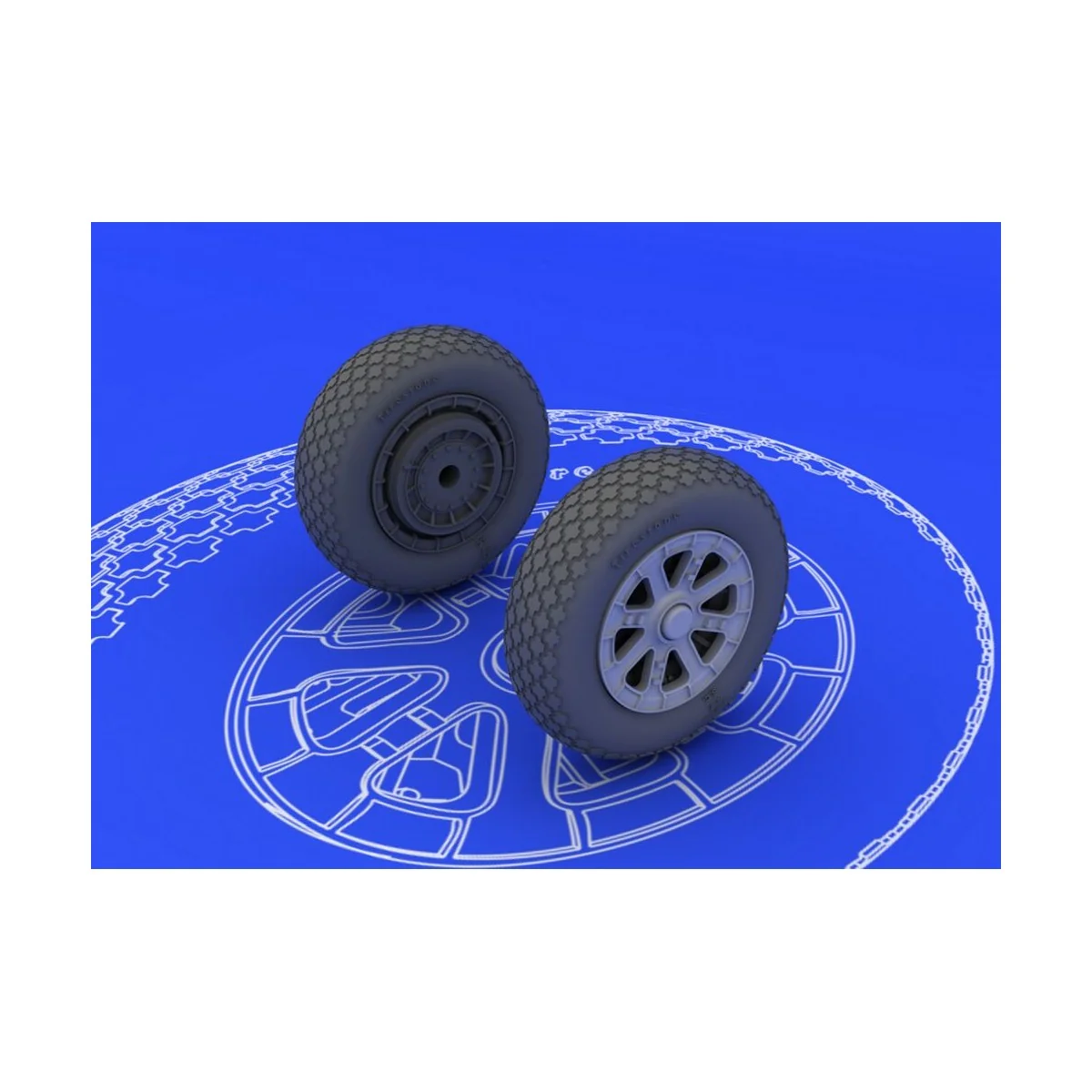 F6F wheels for Eduard, 1/48 - Eduard Accessories 648102