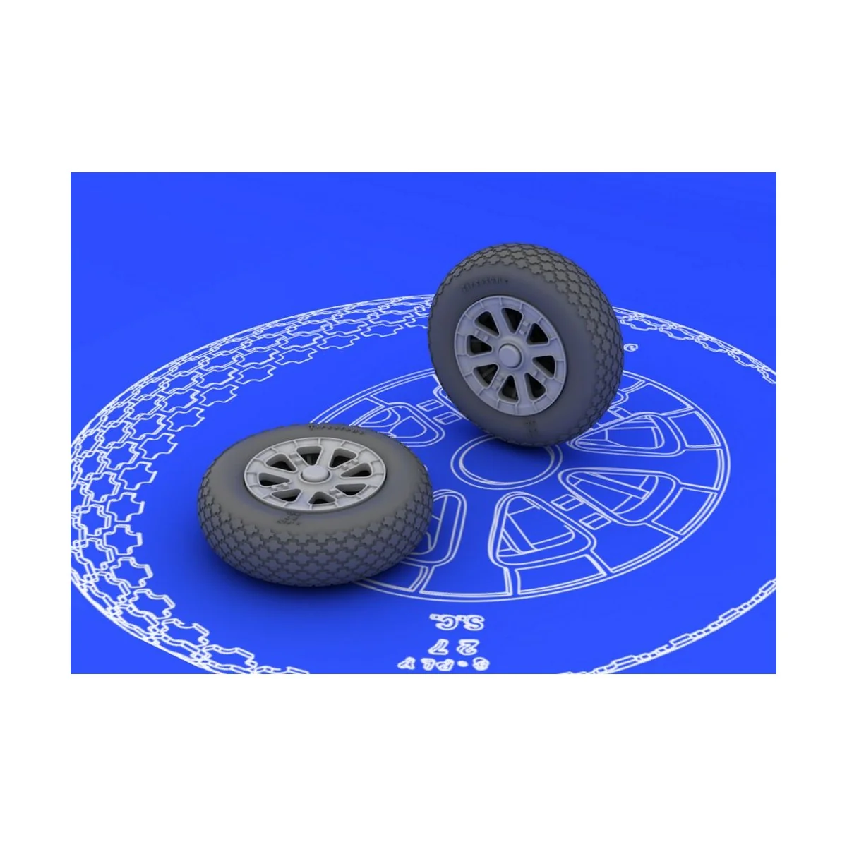 F6F wheels for Eduard, 1/48 - Eduard Accessories 648102