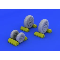 F-4B/N wheels for Academy, 1/48 - Eduard Accessories 648114 2