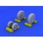 F-4B/N wheels for Academy, 1/48 - Eduard Accessories 648114