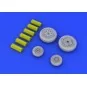 F-4B/N wheels for Academy, 1/48 - Eduard Accessories 648114