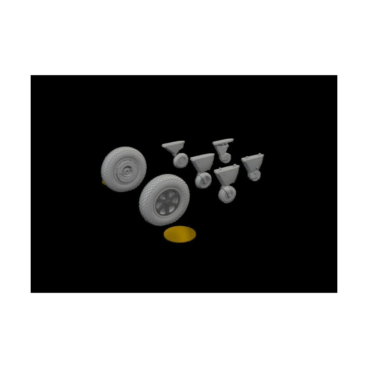 Spitfire wheels - 4 spoke for Eduard, 1/48 - Eduard Accessories 648115