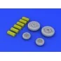 F-4B/N wheels for Academy, 1/48 - Eduard Accessories 648114
