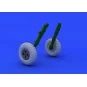 Spitfire wheels - 4 spoke for Eduard, 1/48 - Eduard Accessories 648118