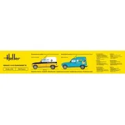 STARTER KIT Renault 4 F4 Fourgonette - Heller 58700
