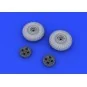Spitfire wheels - 4 spoke for Eduard, 1/48 - Eduard Accessories 648118