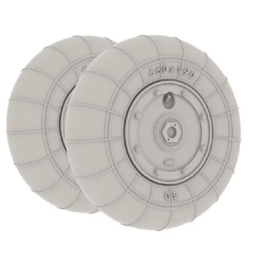 Bf 109G-10 wheels for Eduard, 1/48 - Eduard Accessories 648158