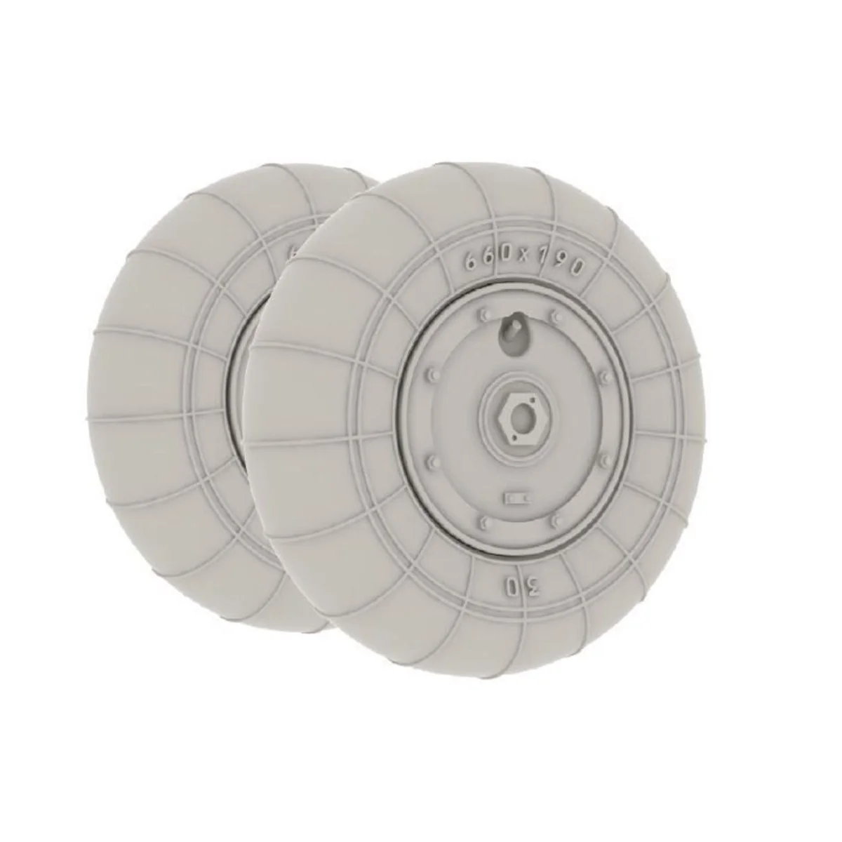 Bf 109G-10 wheels for Eduard, 1/48 - Eduard Accessories 648158