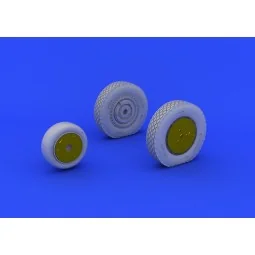 P-39 wheels late for Eduard, 1/48 - Eduard Accessories 648203