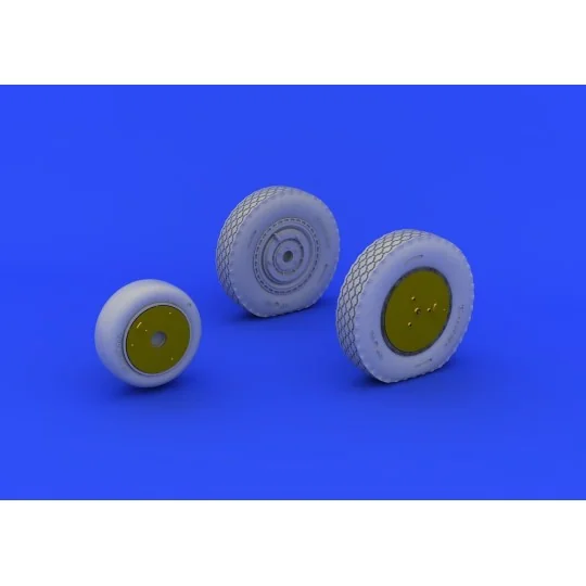 P-39 wheels late for Eduard, 1/48 - Eduard Accessories 648203