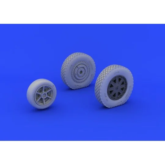 P-39 wheels late for Eduard, 1/48 - Eduard Accessories 648203