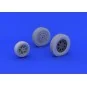 P-39 wheels late for Eduard, 1/48 - Eduard Accessories 648203