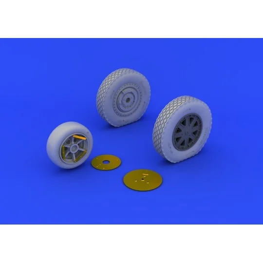 P-39 wheels late for Eduard, 1/48 - Eduard Accessories 648203