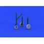 A-4E/F wheels for Eduard/Hasegawa, 1/48 - Eduard Accessories 648214