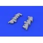 Hurricane Mk.I exhaust stacks f.Airfix, 1/48 - Eduard Accessories 6...