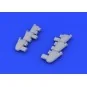 Hurricane Mk.I exhaust stacks f.Airfix, 1/48 - Eduard Accessories 6...