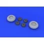 JU 88A wheels early for ICM, 1/48 - Eduard Accessories 648244