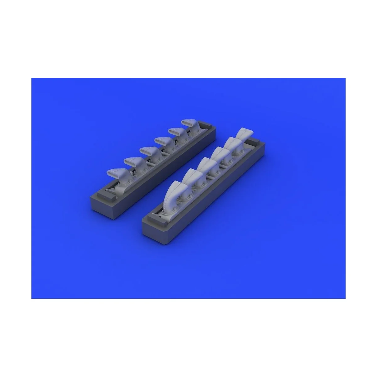 Bf 109G exhaust stacks for Eduard, 1/48 - Eduard Accessories 648247