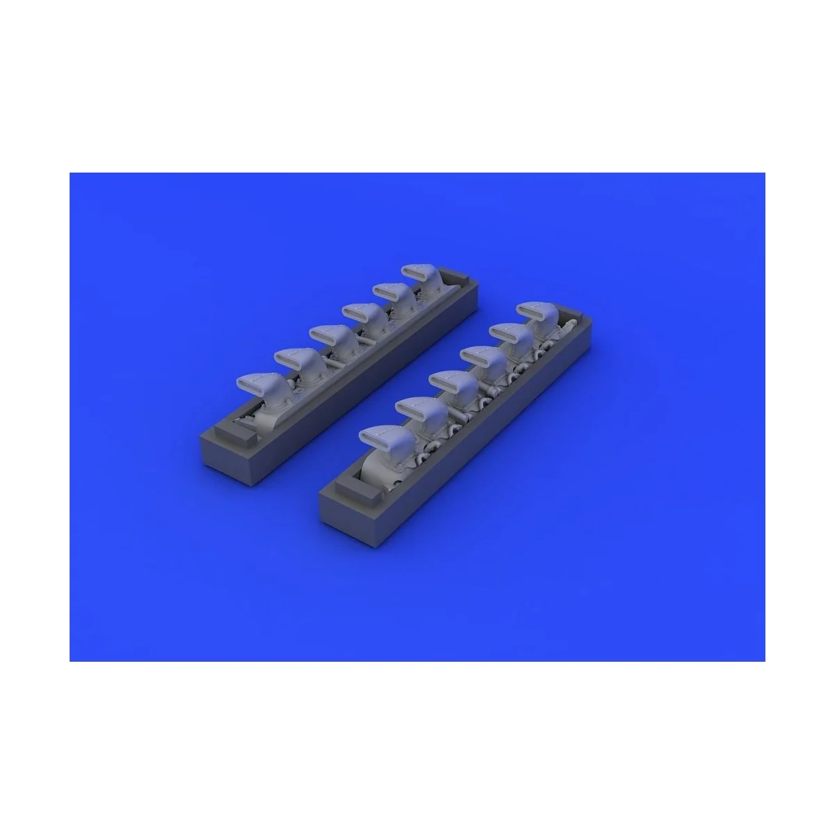 Bf 109G exhaust stacks for Eduard, 1/48 - Eduard Accessories 648247