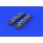 Bf 109G exhaust stacks for Eduard, 1/48 - Eduard Accessories 648247