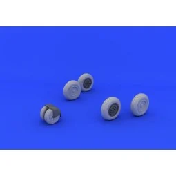 MiG-31 wheels for AMK, 1/48 - Eduard Accessories 648248 2