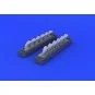 Bf 109G exhaust stacks for Eduard, 1/48 - Eduard Accessories 648247