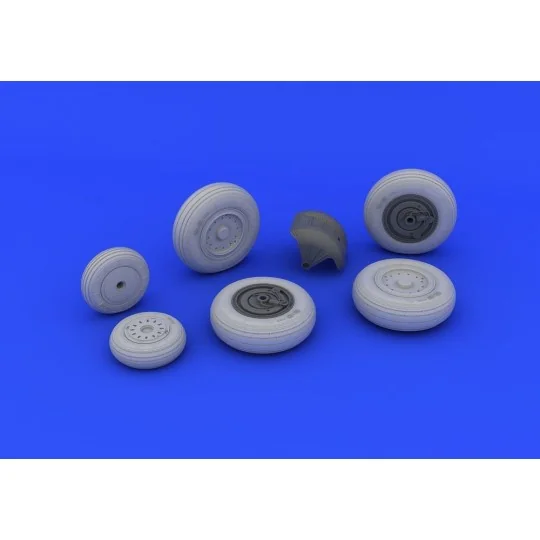 MiG-31 wheels for AMK, 1/48 - Eduard Accessories 648248