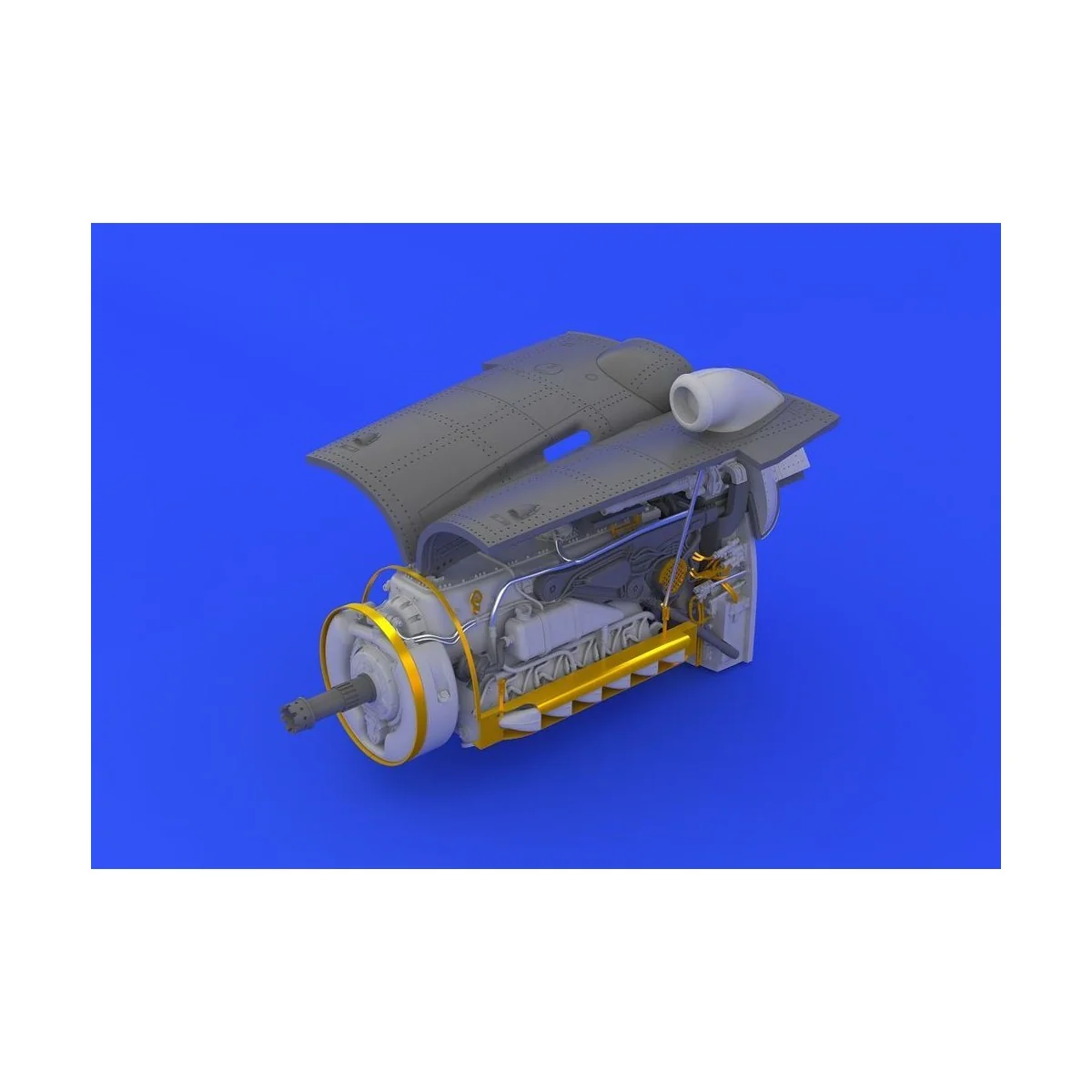 Bf 109G-6 engine &fuselage guns f.Eduard, 1/48 - Eduard Accessories...