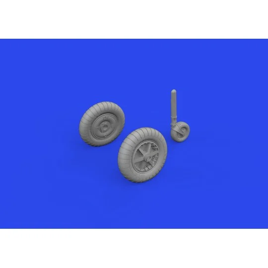 Bf 109G-2/G-4 wheels for plain wings PRINT 1/72 EDUARD - Eduard Acc...