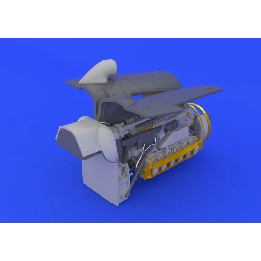 Bf 109G-6 engine &fuselage guns f.Eduard, 1/48 - Eduard Accessories...