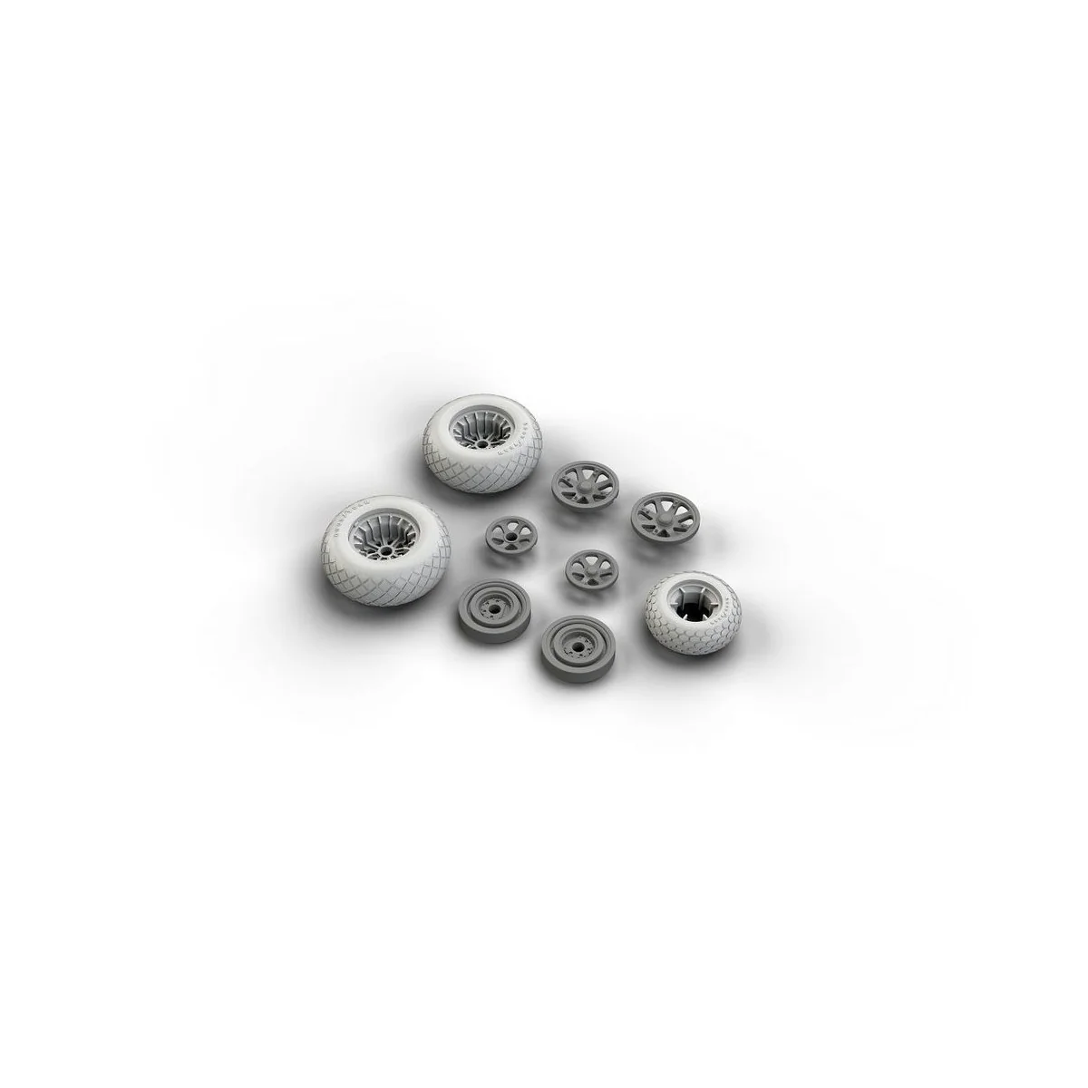 P-38 wheels for Academy, 1/48 - Eduard Accessories 648258