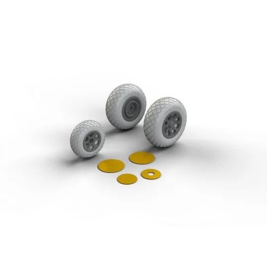 P-38 wheels for Academy, 1/48 - Eduard Accessories 648258