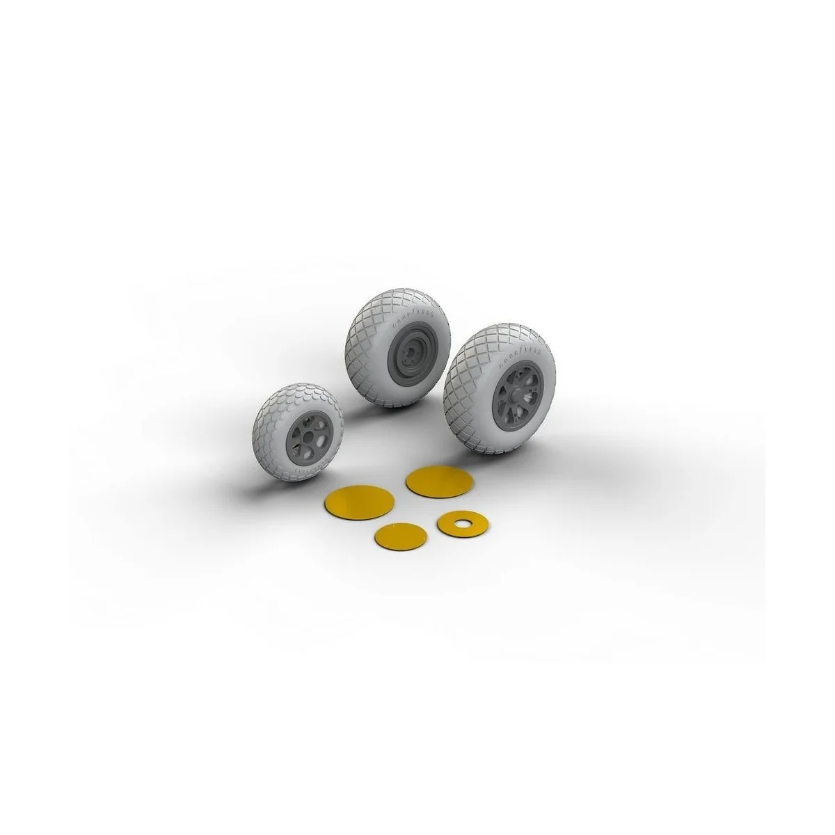 P-38 wheels for Academy, 1/48 - Eduard Accessories 648258