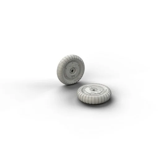 Bf 109G-6 wheels, 1/48 - Eduard Accessories 648261
