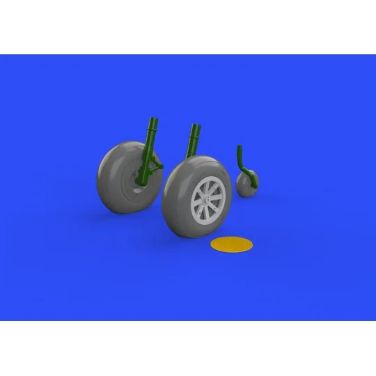 P-40B wheels for Airfix, 1/48 - Eduard Accessories 648270