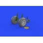 P-40B wheels for Airfix, 1/48 - Eduard Accessories 648270