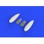 Bf 109G external fuel tanks for Eduard, 1/48 - Eduard Accessories 6...