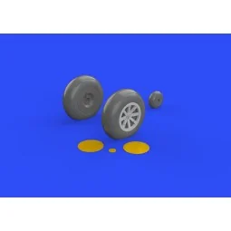 P-40B wheels for Airfix, 1/48 - Eduard Accessories 648270 2