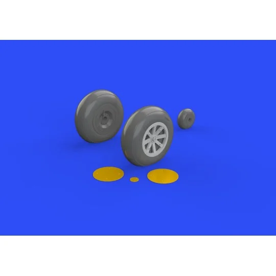 P-40B wheels for Airfix, 1/48 - Eduard Accessories 648270