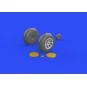 P-40B wheels for Airfix, 1/48 - Eduard Accessories 648270