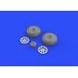 P-40B wheels for Airfix, 1/48 - Eduard Accessories 648270