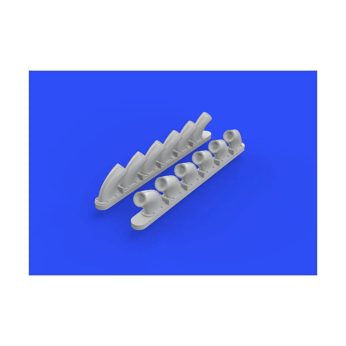 P-40B exhaust stacks for Airfix, 1/48 - Eduard Accessories 648271