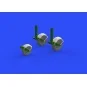 Meteor F.8 wheels for Airfix, 1/48 - Eduard Accessories 648272
