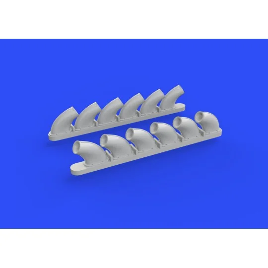 P-40B exhaust stacks for Airfix, 1/48 - Eduard Accessories 648271