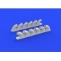 P-40B exhaust stacks for Airfix, 1/48 - Eduard Accessories 648271